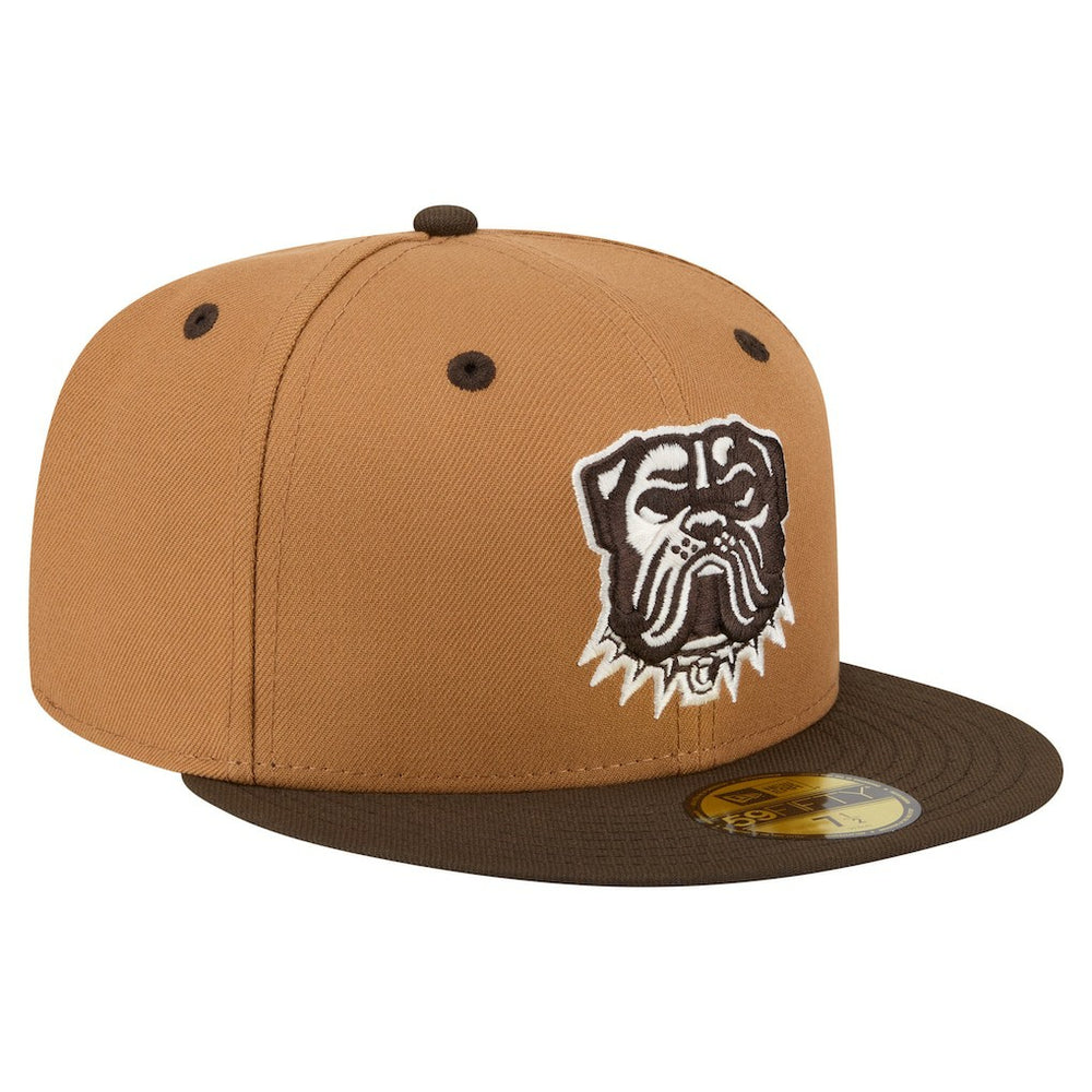 Cleveland Browns New Era Two-Tone Walnut 59FIFTY Fitted Hat Light Brown/Dark Brown