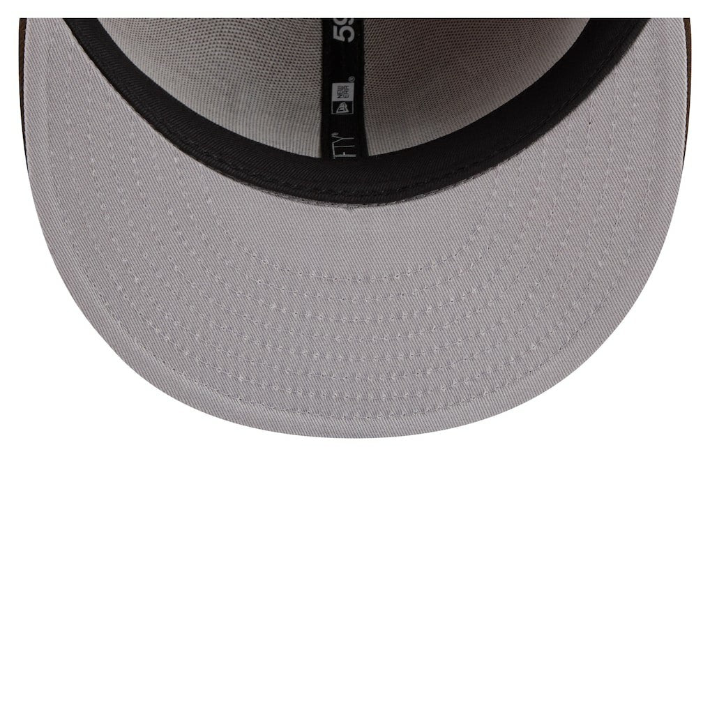 New York Giants New Era Two-Tone Walnut 59FIFTY Fitted Hat Light Brown/Dark Brown