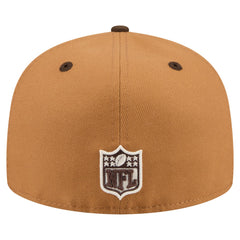 New York Jets New Era Two-Tone Walnut 59FIFTY Fitted Hat Light Brown/Dark Brown