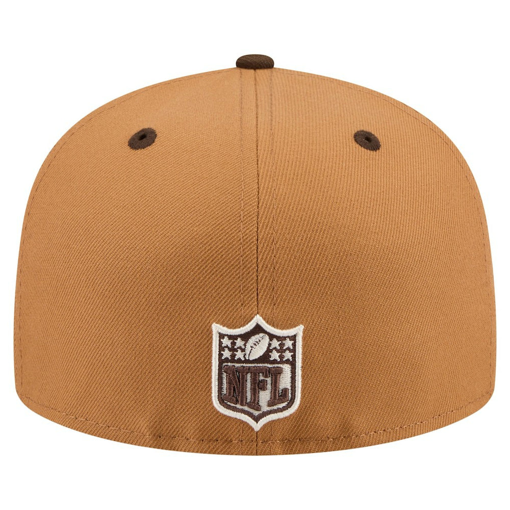 San Francisco 49ers New Era Two-Tone Walnut 59FIFTY Fitted Hat Light Brown/Dark Brown