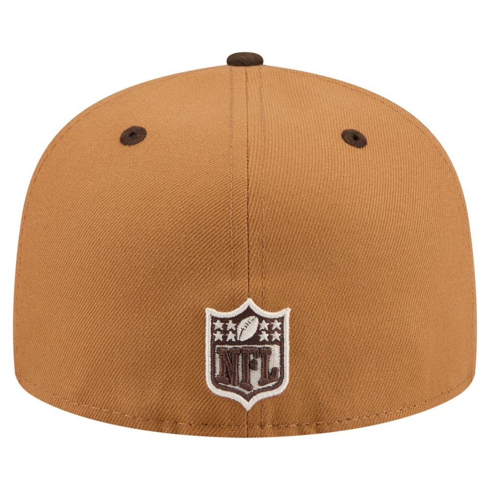 Tennessee Titans New Era Two-Tone Walnut 59FIFTY Fitted Hat Light Brown/Dark Brown