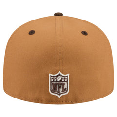 Tennessee Titans New Era Two-Tone Walnut 59FIFTY Fitted Hat Light Brown/Dark Brown