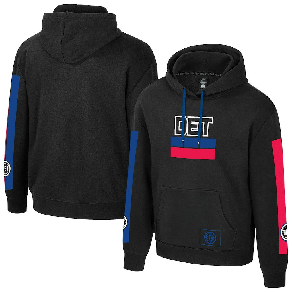 Detroit Pistons Stadium Essentials Unisex NBA Legends City Star Fleece Hoodie Black