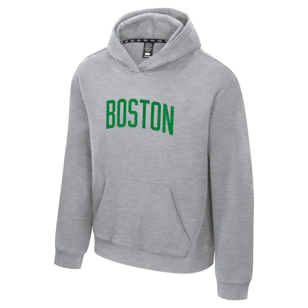Boston Celtics Stadium Essentials Unisex First Team Club Level Hoodie Heather Gray