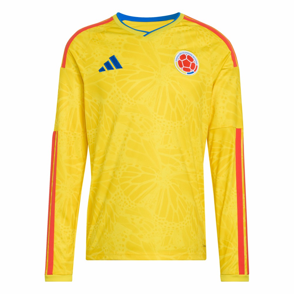 Colombia National Team FIFA x World Cup 2026 Home Replica Long Sleeve Jersey Yellow