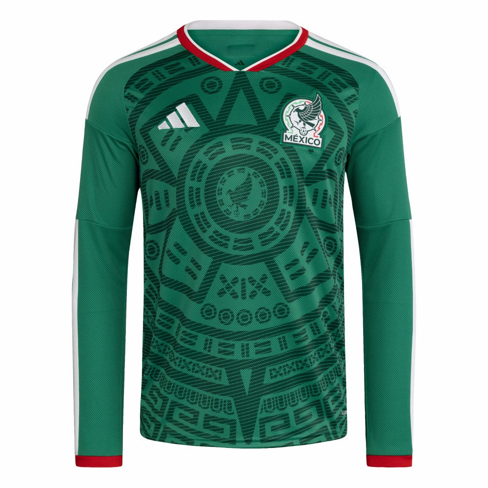 Mexico National Team FIFA x World Cup 2026 Home Replica Long Sleeve Jersey Green