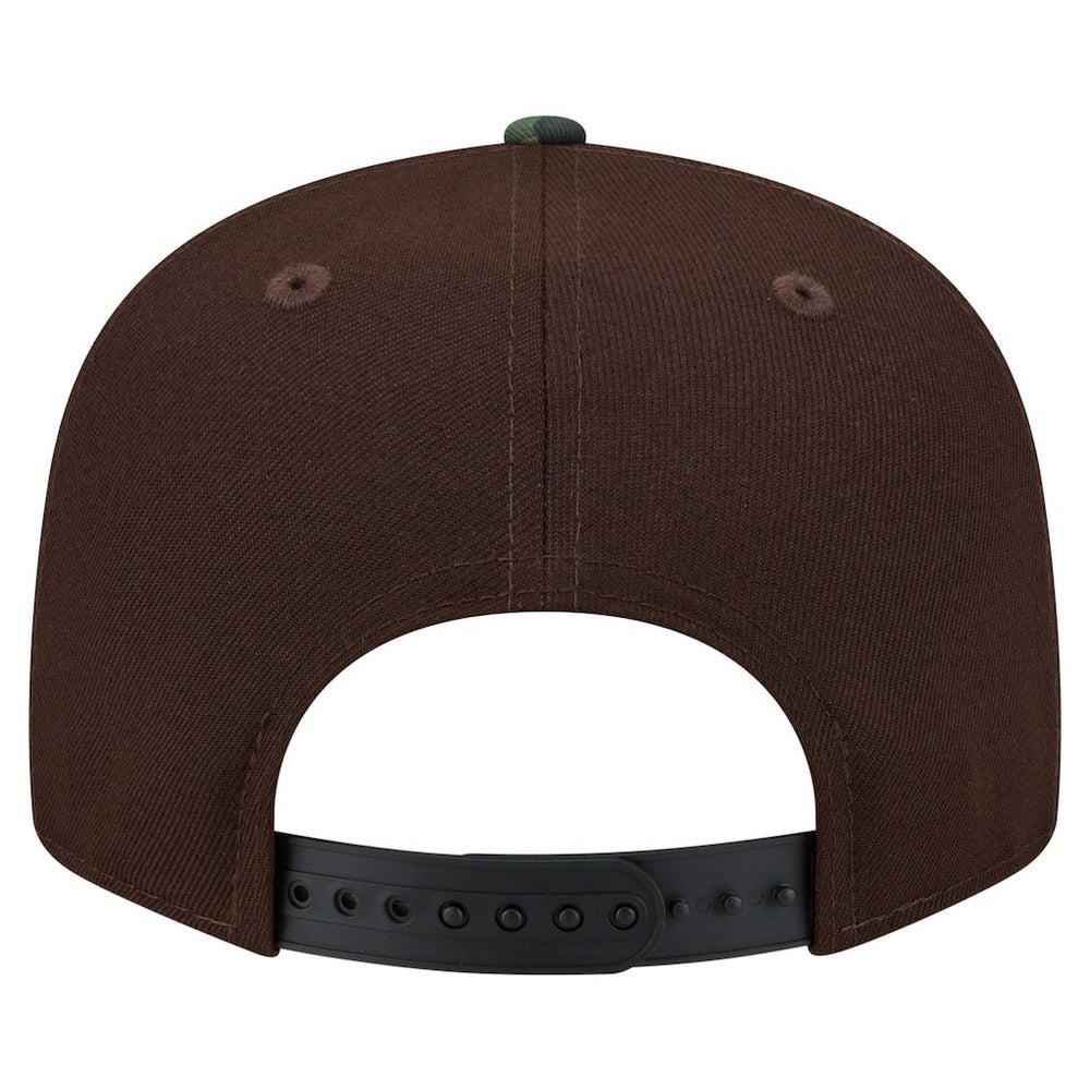 Miami Dolphins Adult Burnt Wood Camo 9FIFTY Snapback Hat Dark Brown