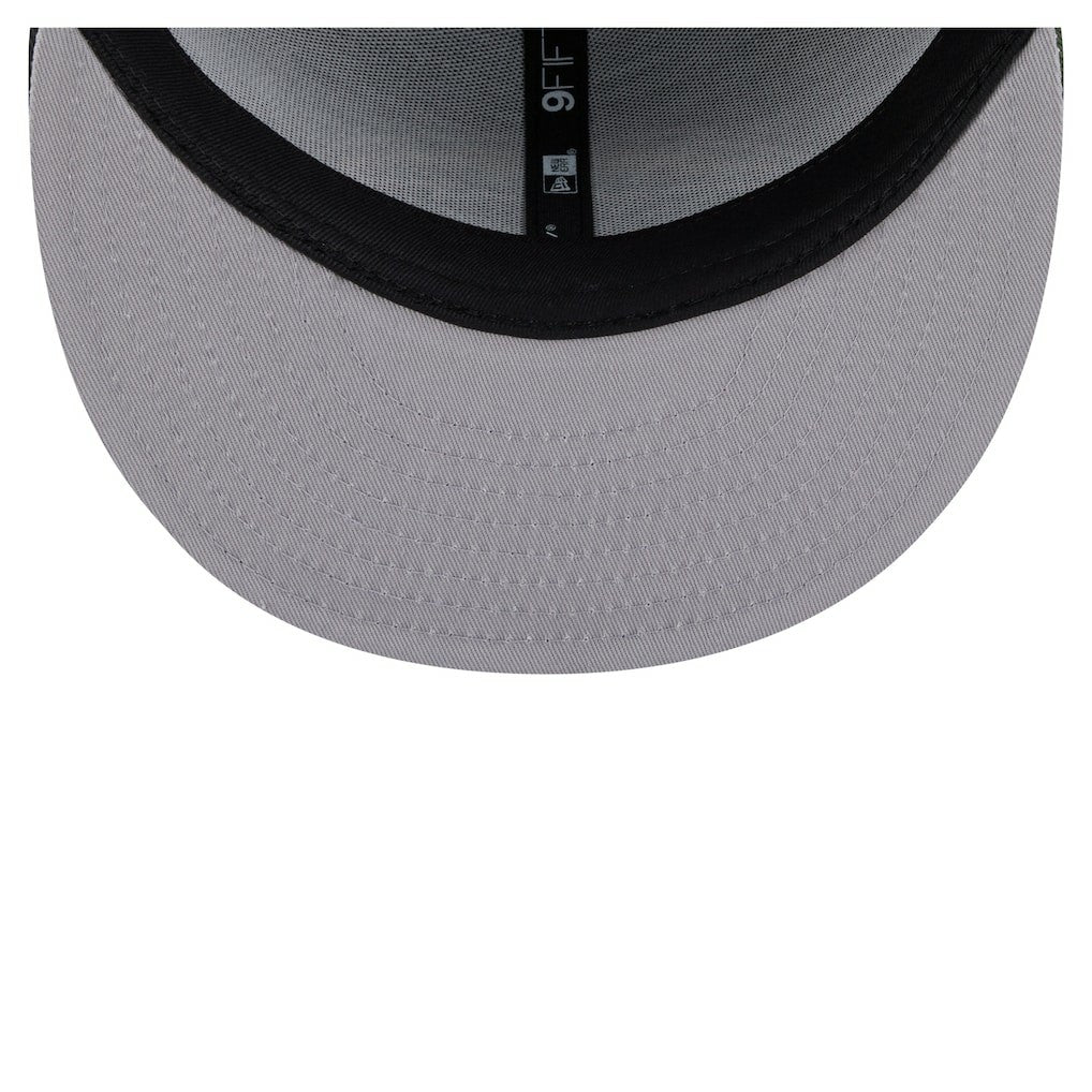 Los Angeles Chargers Adult Burnt Wood Camo 9FIFTY Snapback Hat Dark Brown