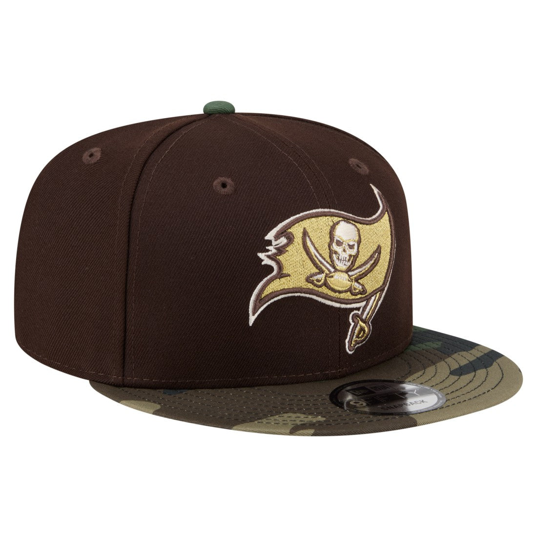 Tampa Bay Buccaneers Adult Burnt Wood Camo 9FIFTY Snapback Hat Dark Brown