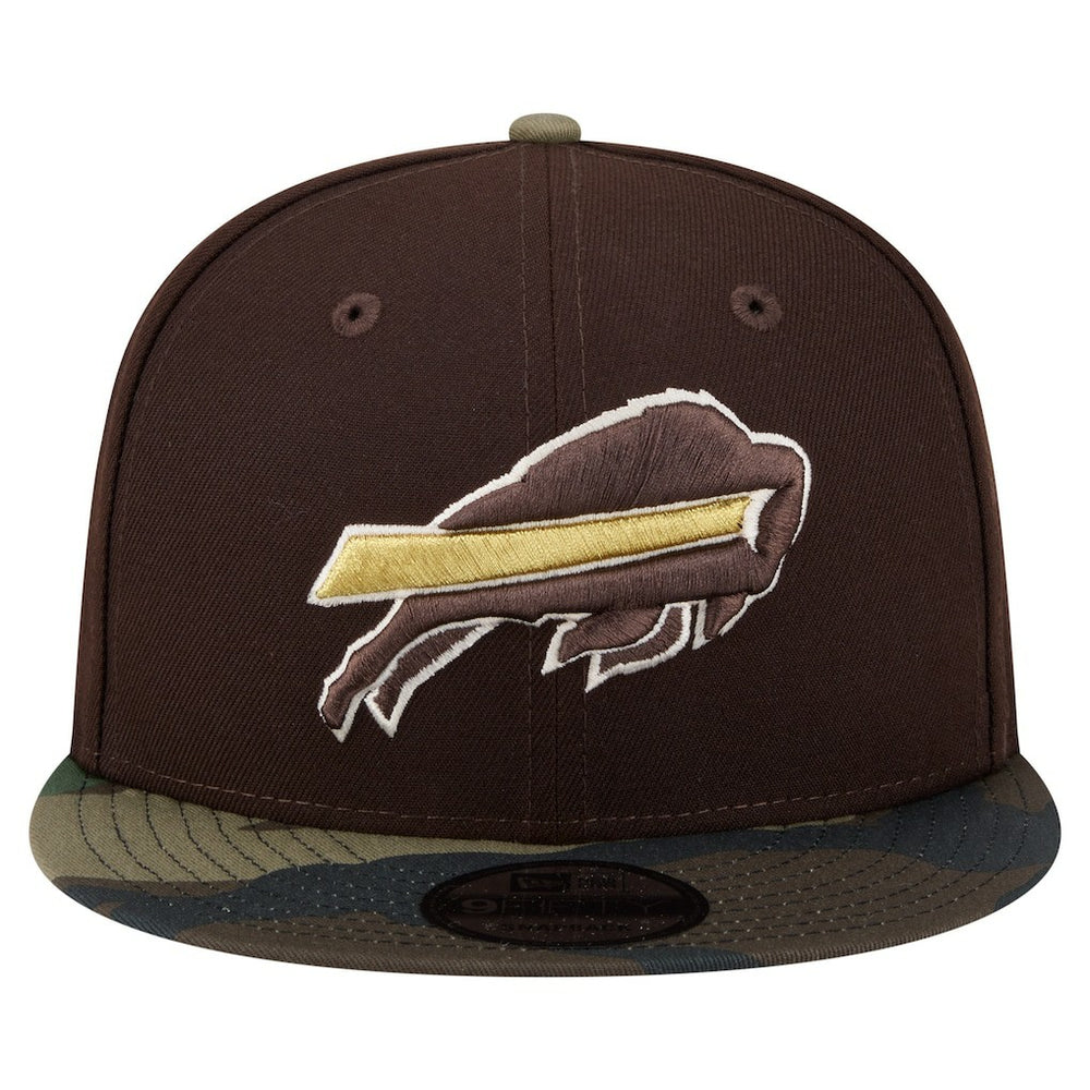 Buffalo Bills Adult Burnt Wood Camo 9FIFTY Snapback Hat Dark Brown