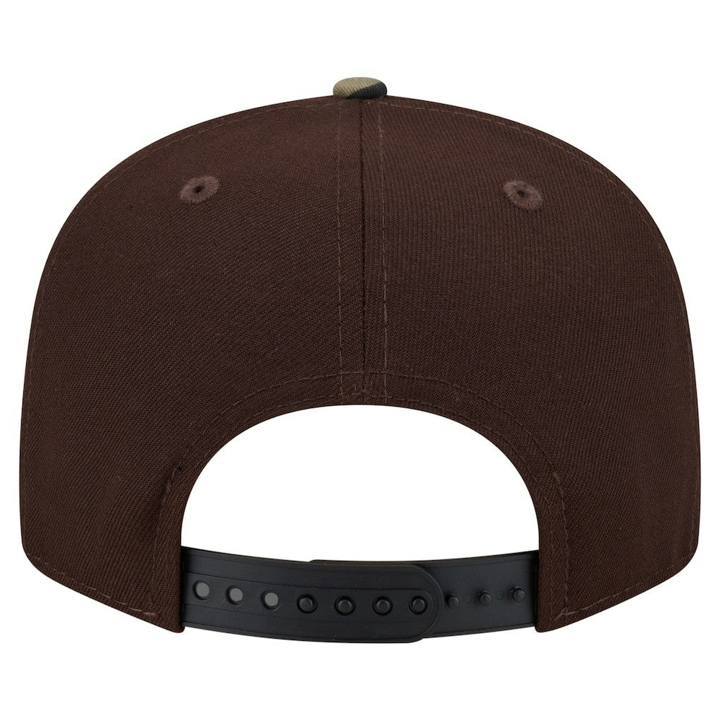 Buffalo Bills Adult Burnt Wood Camo 9FIFTY Snapback Hat Dark Brown
