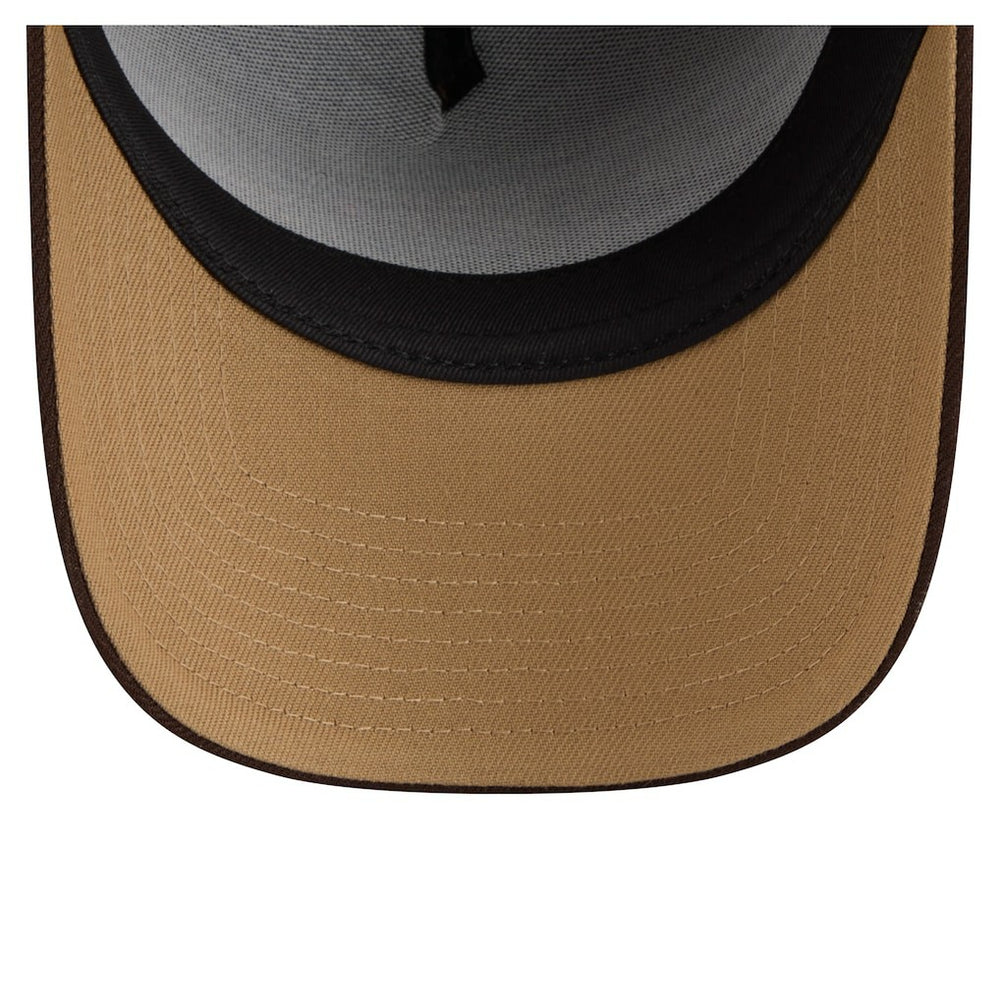 Baltimore Ravens New Era Burnt Wood A-Frame 9FORTY Adjustable Hat Dark Brown