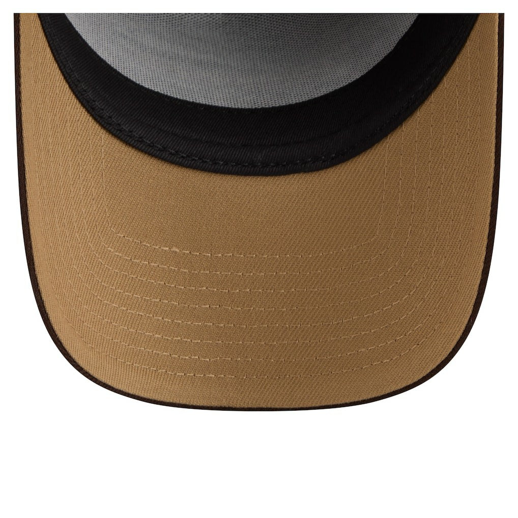Buffalo Bills New Era Burnt Wood A-Frame 9FORTY Adjustable Hat Dark Brown