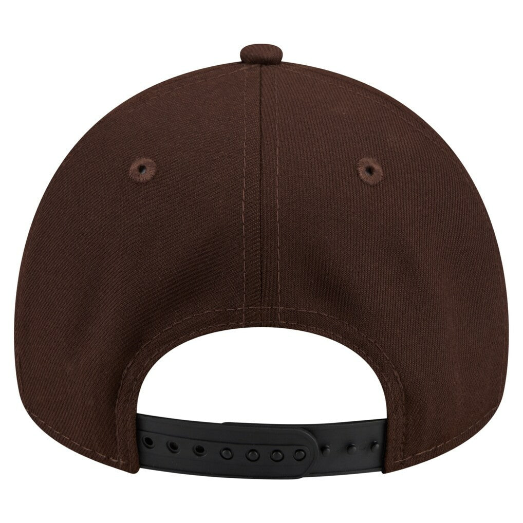 Detroit Lions New Era Burnt Wood A-Frame 9FORTY Adjustable Hat Dark Brown