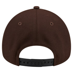 Detroit Lions New Era Burnt Wood A-Frame 9FORTY Adjustable Hat Dark Brown