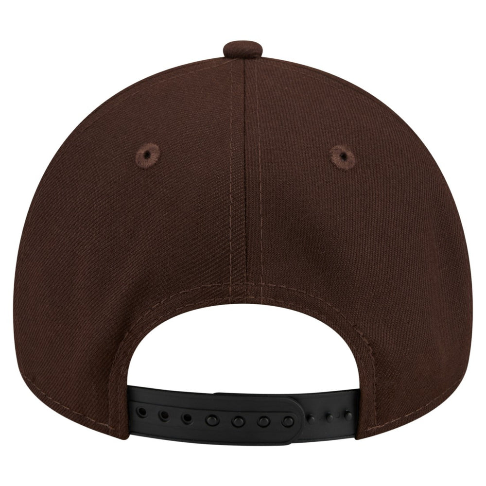 Green Bay Packers New Era Burnt Wood A-Frame 9FORTY Adjustable Hat Dark Brown