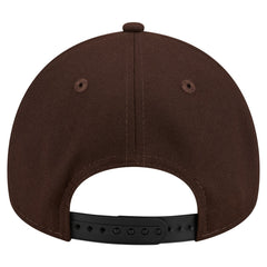 Green Bay Packers New Era Burnt Wood A-Frame 9FORTY Adjustable Hat Dark Brown