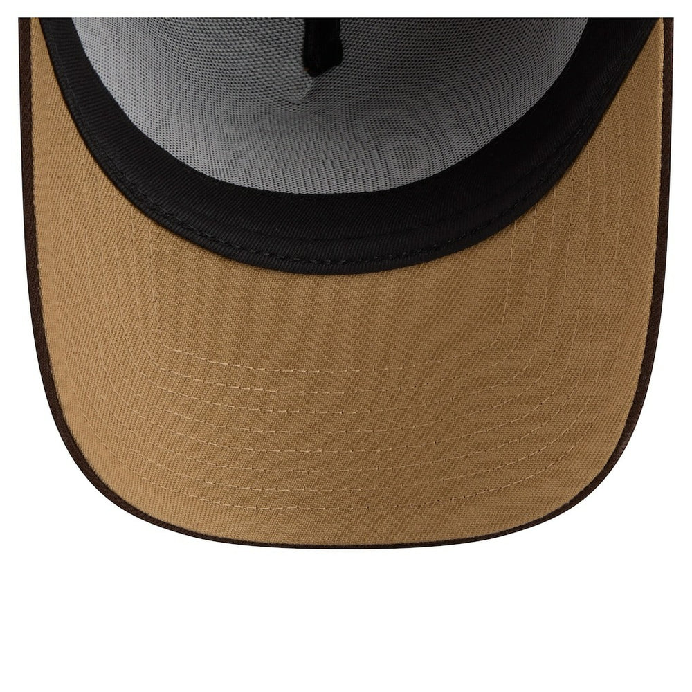 Kansas City Chiefs New Era Burnt Wood A-Frame 9FORTY Adjustable Hat Dark Brown