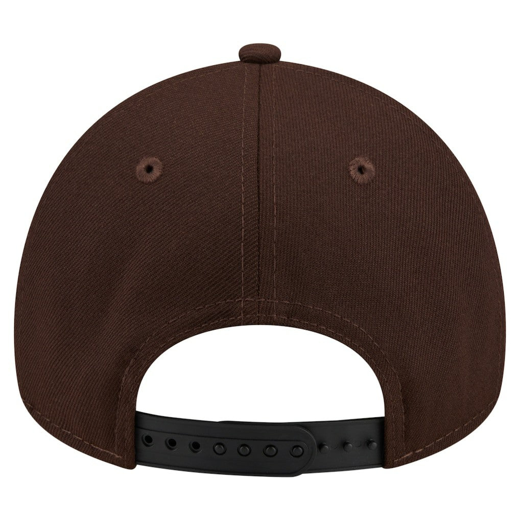 Pittsburgh Steelers New Era Burnt Wood A-Frame 9FORTY Adjustable Hat Dark Brown