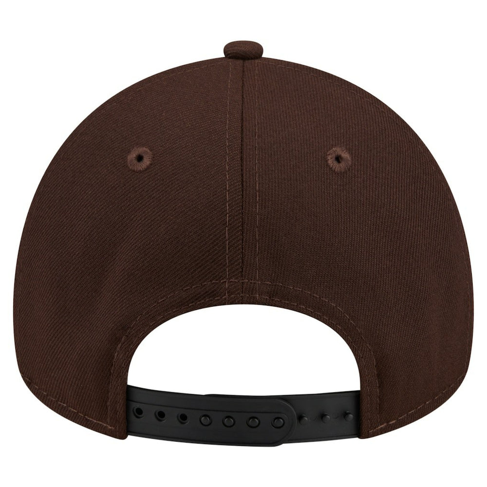 Pittsburgh Steelers New Era Burnt Wood A-Frame 9FORTY Adjustable Hat Dark Brown