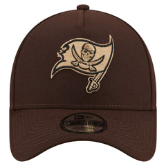 Tampa Bay Buccaneers New Era Burnt Wood A-Frame 9FORTY Adjustable Hat Dark Brown