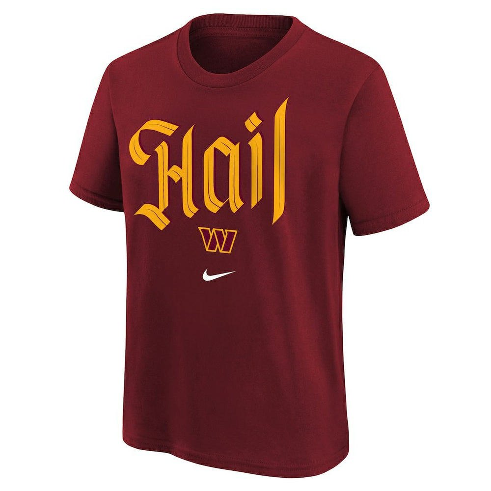 Washington Commanders Youth Hail T-Shirt Burgundy