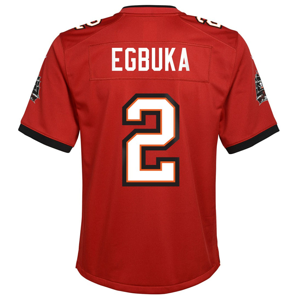 Emeka Egbuka Tampa Bay Buccaneers Youth Team Game Jersey Red