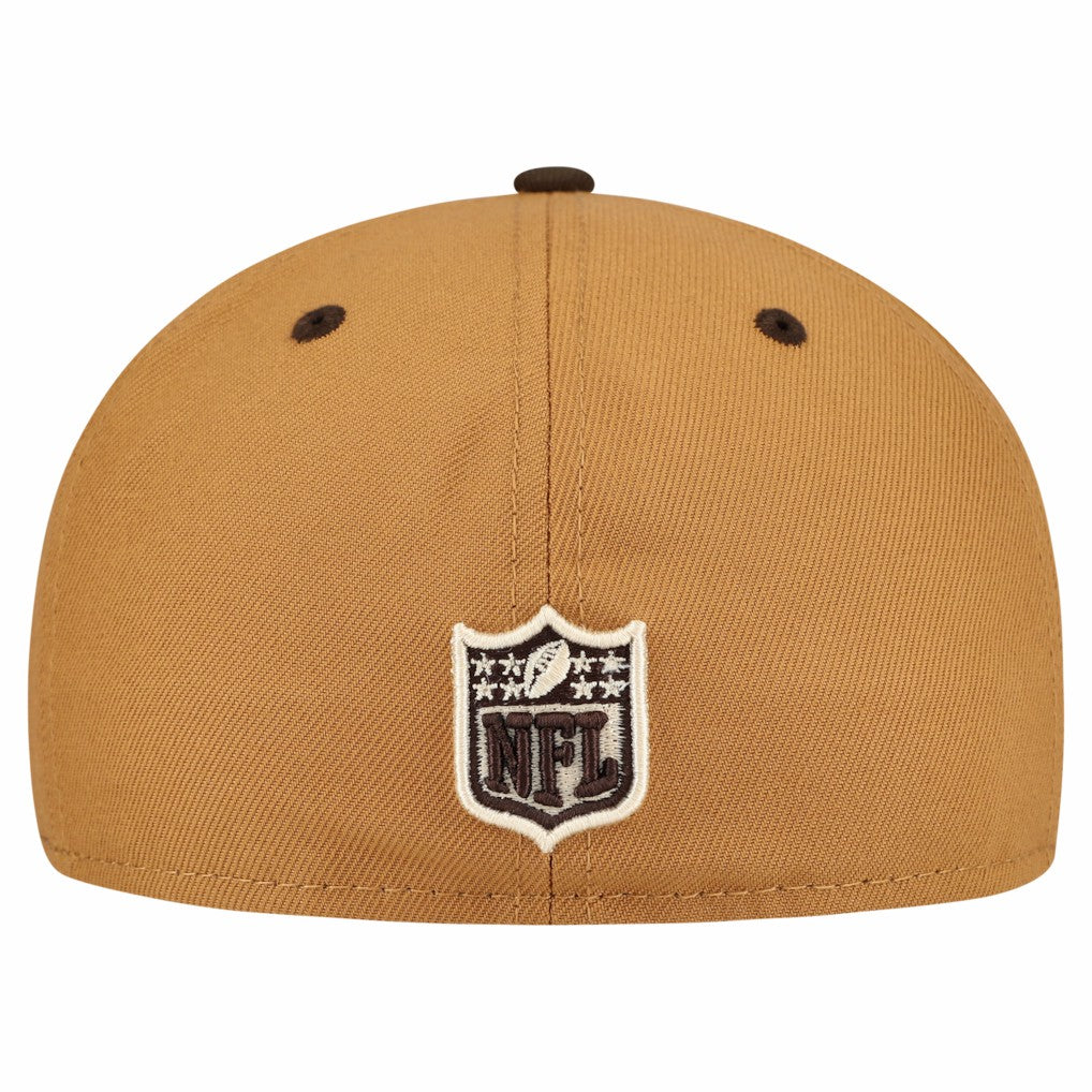 Dallas Cowboys New Era Two-Tone Walnut 59FIFTY Fitted Hat Light Brown/Dark Brown
