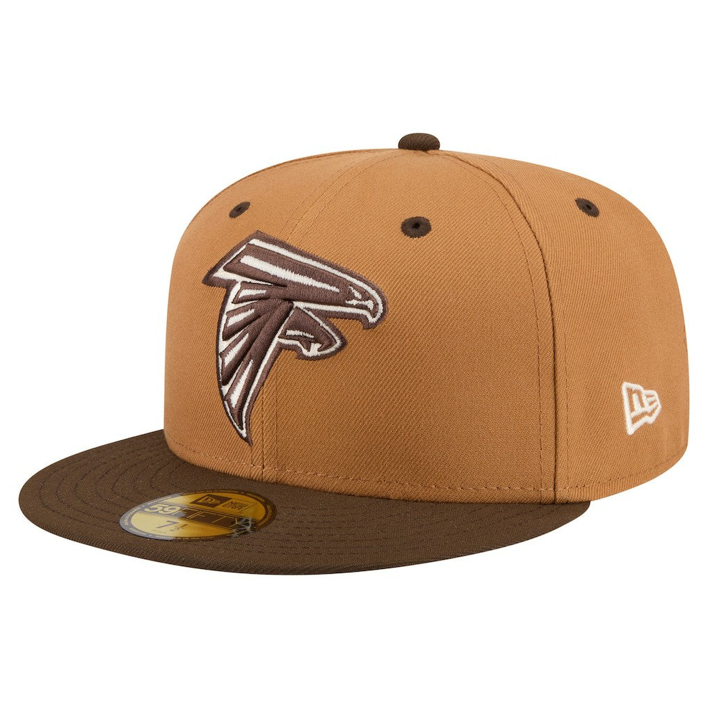 Atlanta Falcons New Era Two-Tone Walnut 59FIFTY Fitted Hat Light Brown/Dark Brown