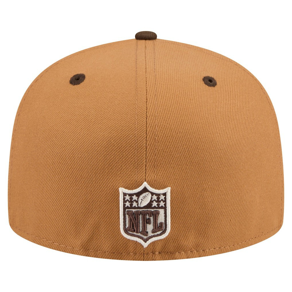 Atlanta Falcons New Era Two-Tone Walnut 59FIFTY Fitted Hat Light Brown/Dark Brown