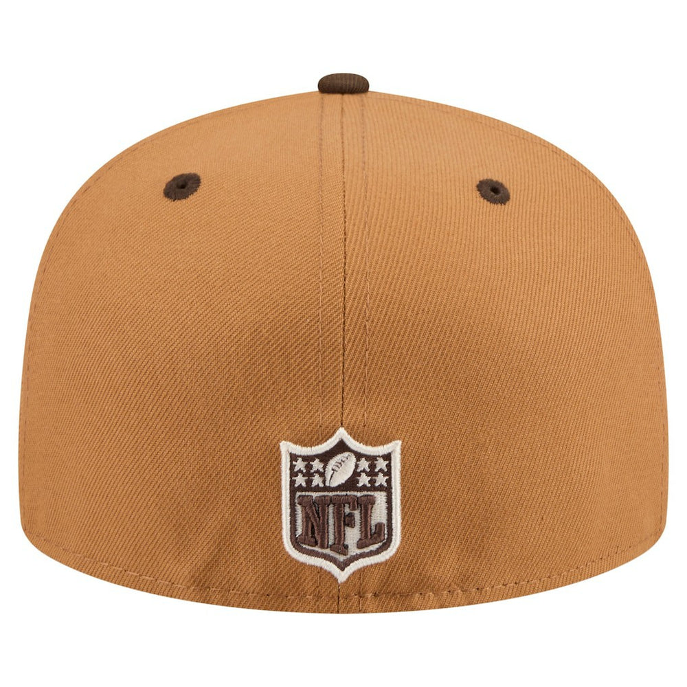 Atlanta Falcons New Era Two-Tone Walnut 59FIFTY Fitted Hat Light Brown/Dark Brown