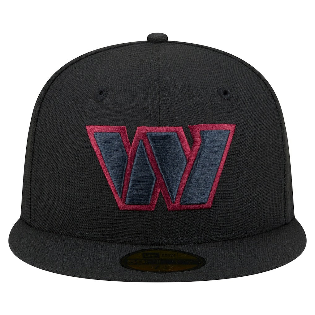 Washington Commanders New Era Color Pop 59FIFTY Fitted Hat Black