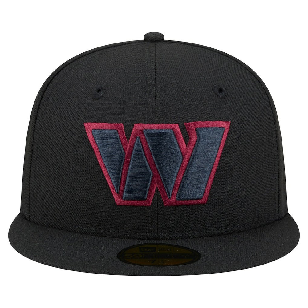 Washington Commanders New Era Color Pop 59FIFTY Fitted Hat Black