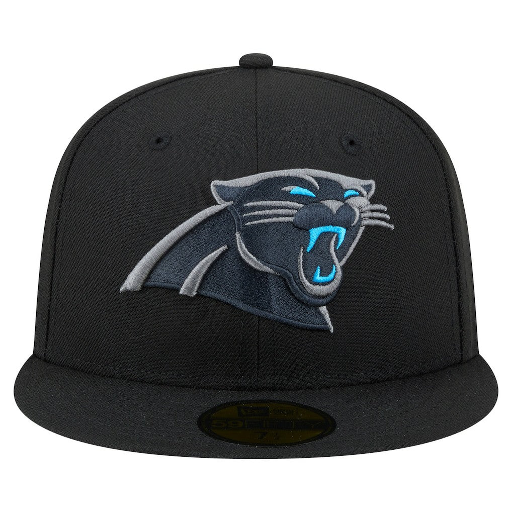 Carolina Panthers New Era Color Pop 59FIFTY Fitted Hat Black