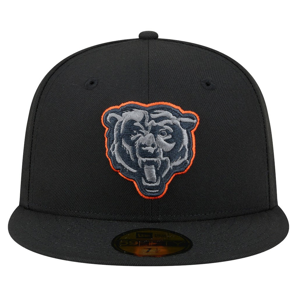 Chicago Bears New Era Color Pop 59FIFTY Fitted Hat Black