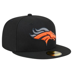 Denver Broncos New Era Color Pop 59FIFTY Fitted Hat Black