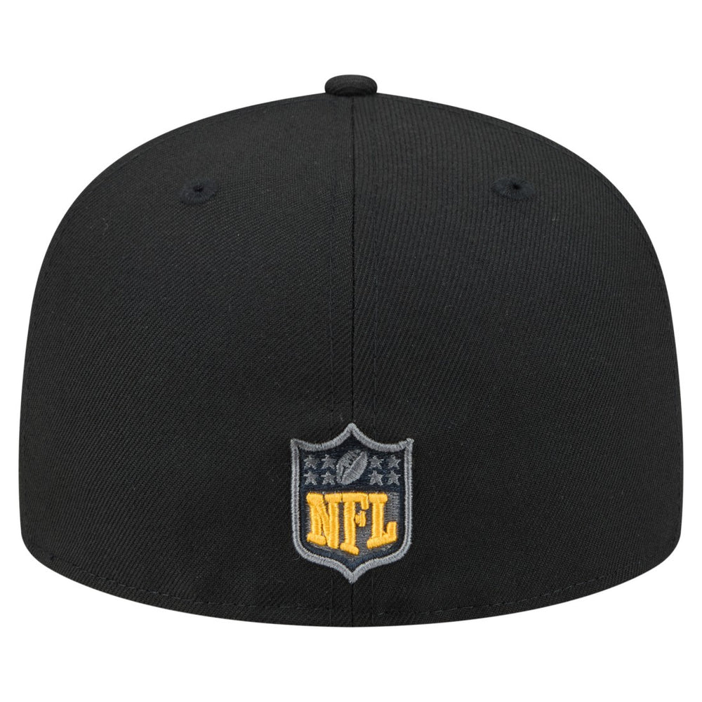 Green Bay Packers New Era Color Pop 59FIFTY Fitted Hat Black
