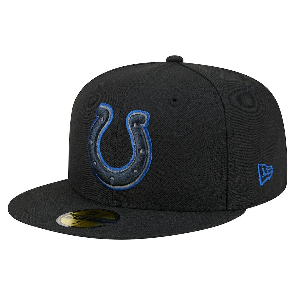 Indianapolis Colts New Era Color Pop 59FIFTY Fitted Hat Black