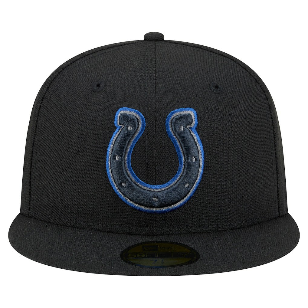 Indianapolis Colts New Era Color Pop 59FIFTY Fitted Hat Black