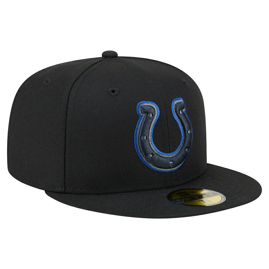 Indianapolis Colts New Era Color Pop 59FIFTY Fitted Hat Black