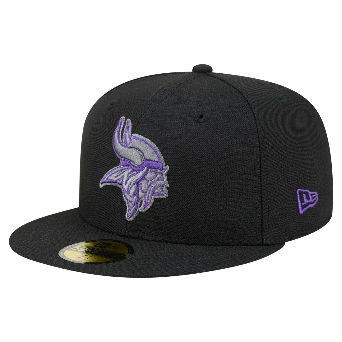 Minnesota Vikings New Era Color Pop 59FIFTY Fitted Hat Black
