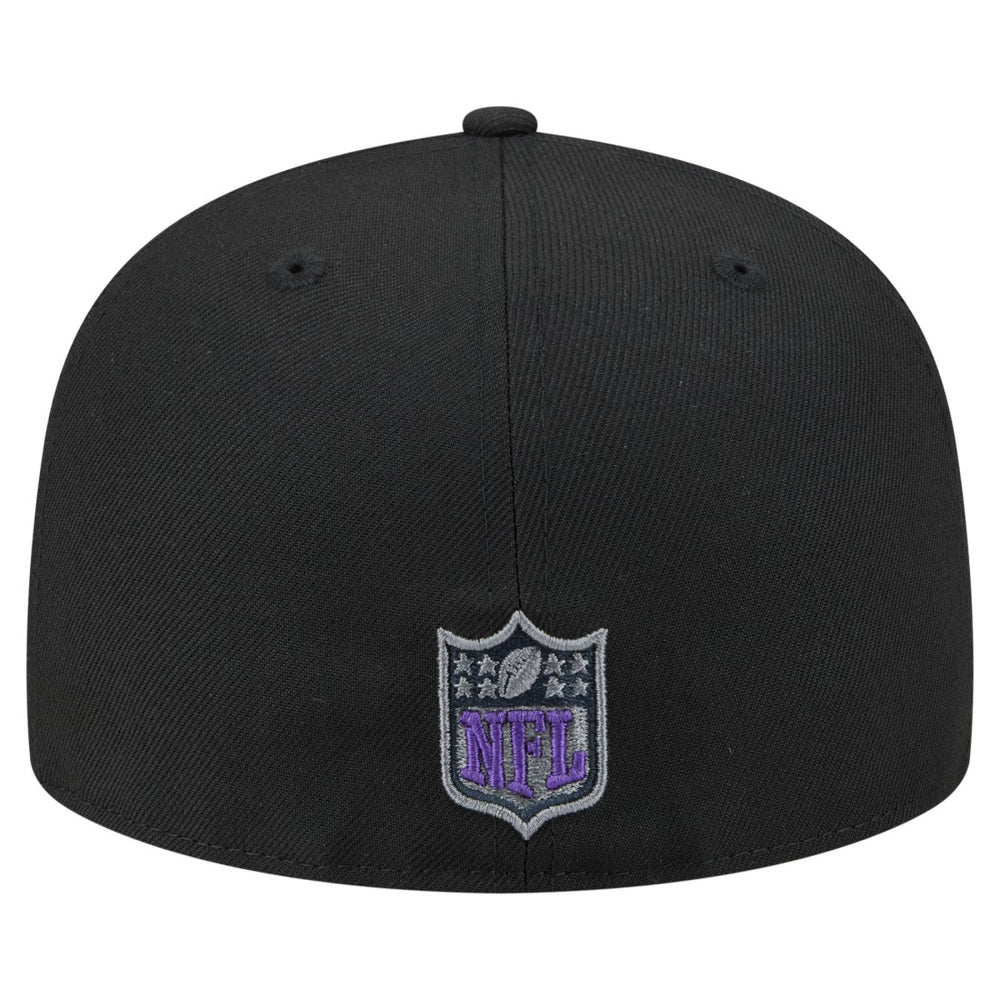 Minnesota Vikings New Era Color Pop 59FIFTY Fitted Hat Black