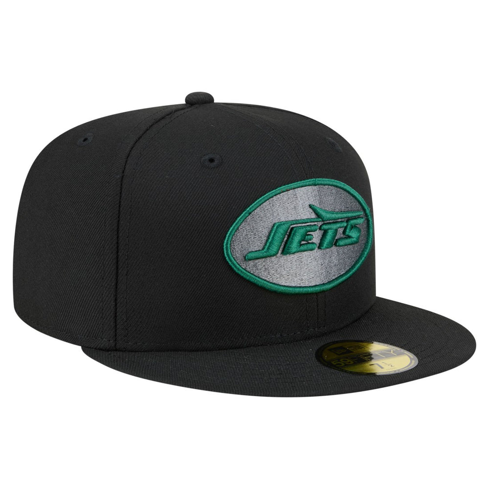 New York Jets New Era Color Pop 59FIFTY Fitted Hat Black
