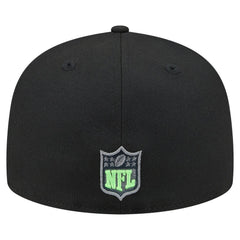 Seattle Seahawks New Era Color Pop 59FIFTY Fitted Hat Black