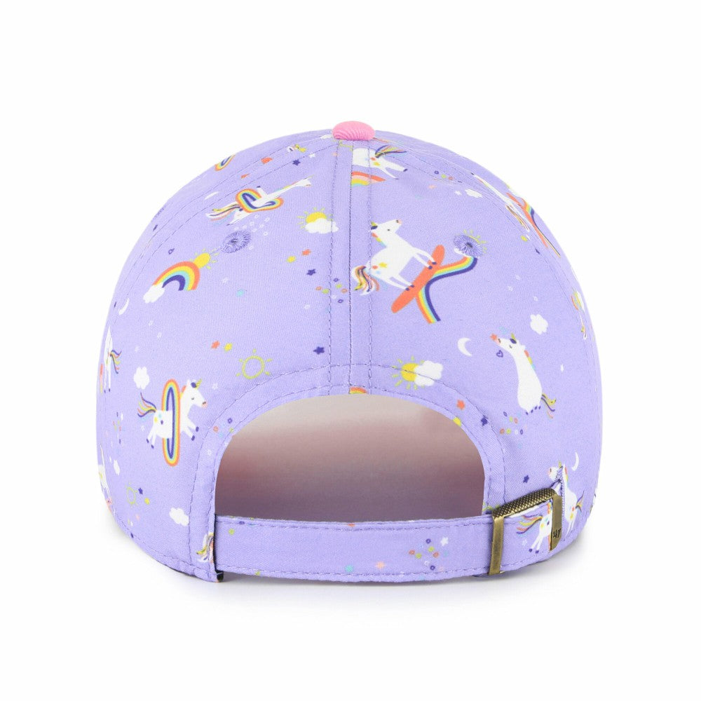 Cleveland Guardians '47 Girls Youth Unicorn Clean Up Adjustable Hat - Lavender Hats