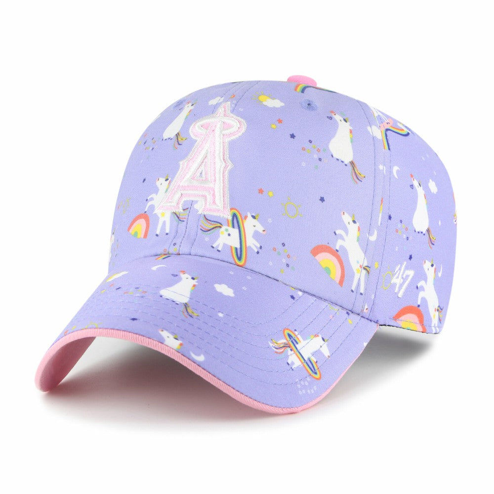 Los Angeles Angels '47 Girls Youth Unicorn Clean Up Adjustable Hat - Lavender Hats