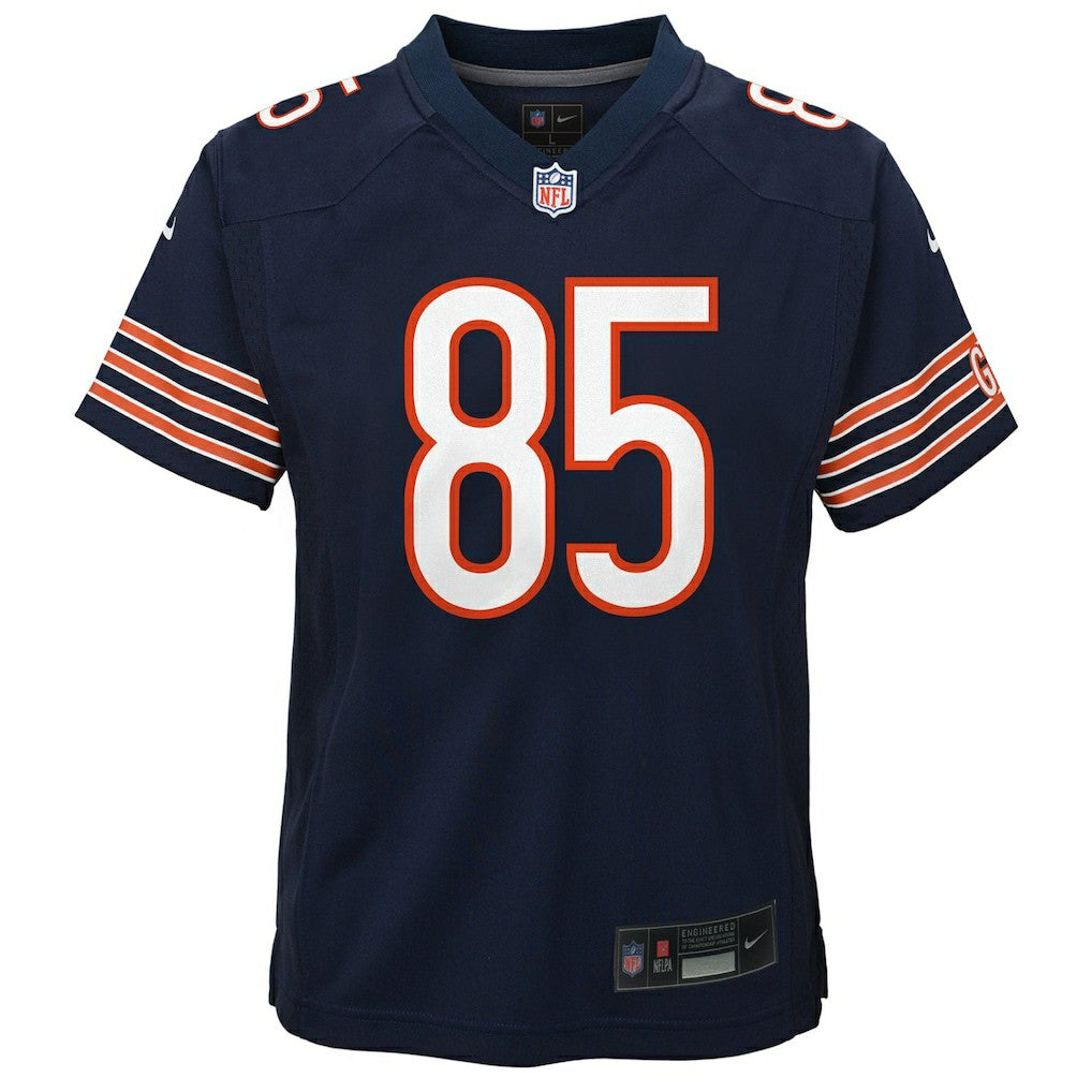 Cole Kmet Chicago Bears Youth Team Game Jersey Navy