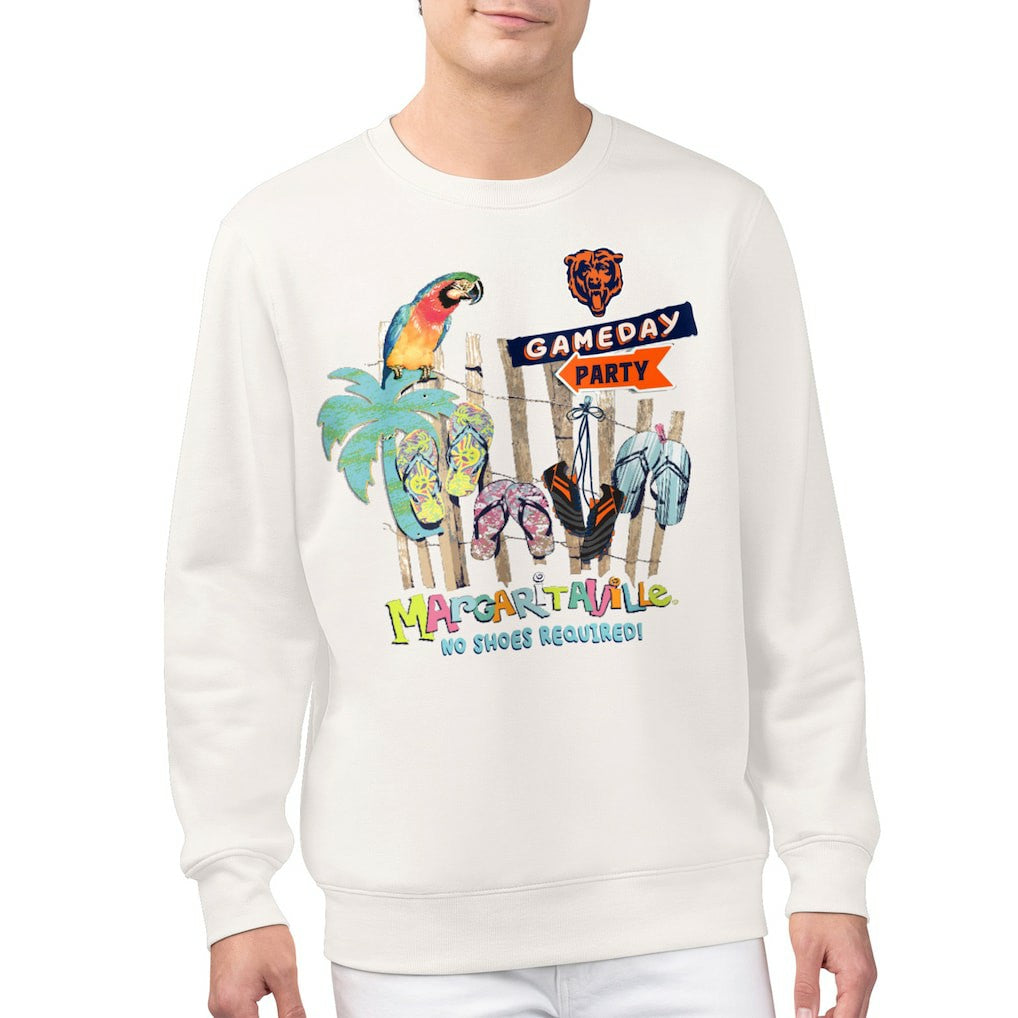 Chicago Bears Margaritaville Gameday Party Fleece Sweatshirt Cream