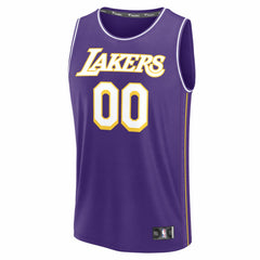 Los Angeles Lakers Fastbreak Custom Jersey Statement Edition Purple