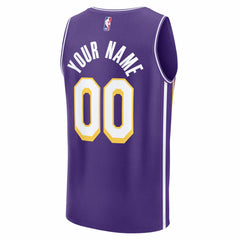 Los Angeles Lakers Fastbreak Custom Jersey Statement Edition Purple